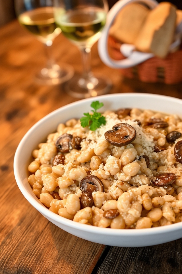 creamy italian mushroom dish