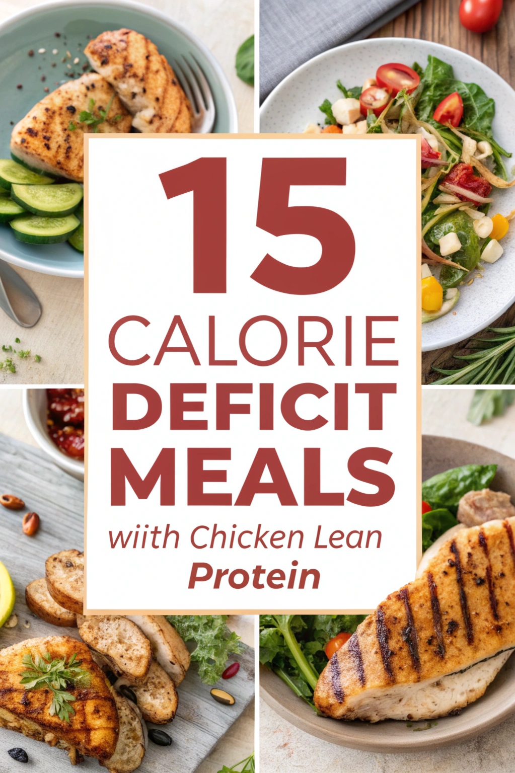 Calorie Deficit Meals With Chicken Lean Protein