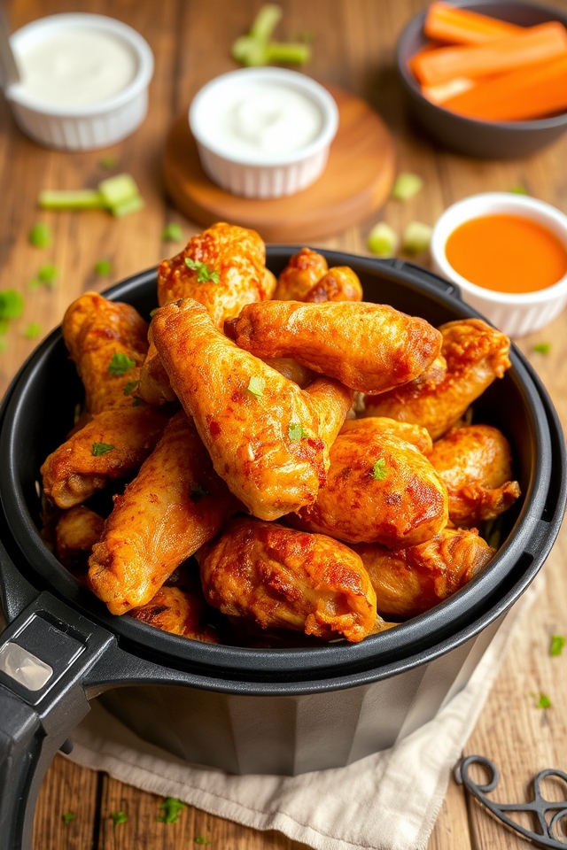 crispy quick healthy wings