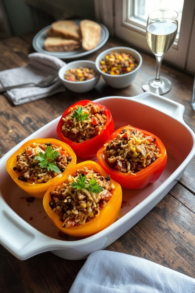 customizable stuffed pepper boats
