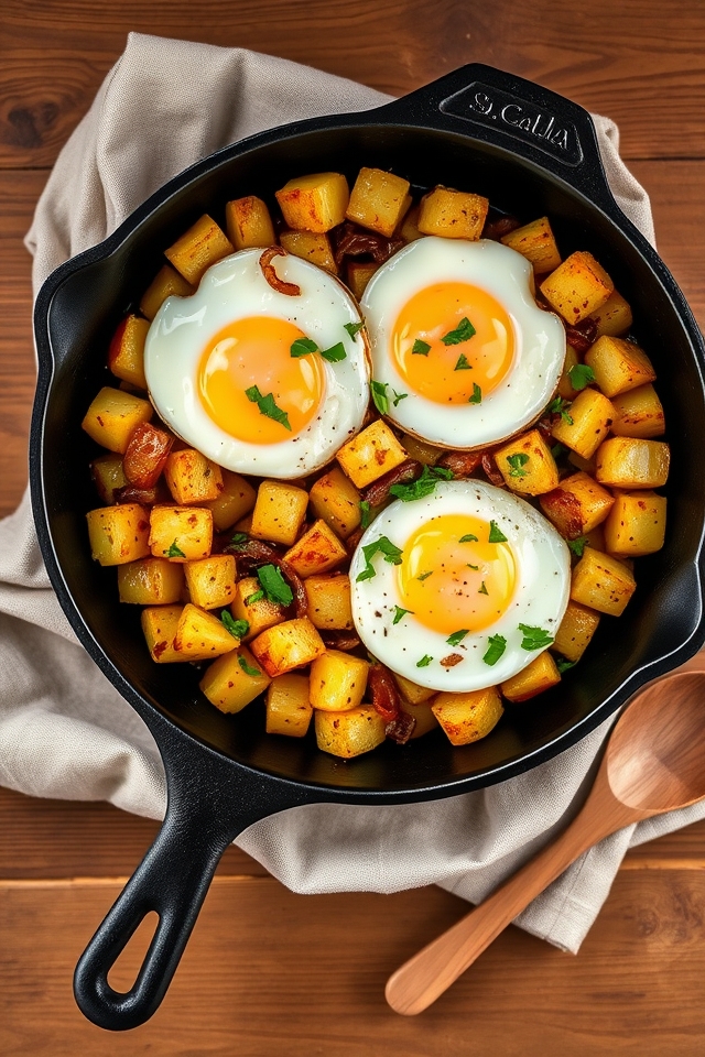 eggs cooked with potatoes