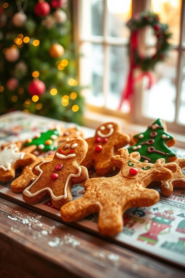 gingerbread holiday treat cookies