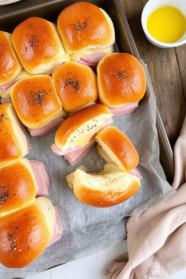 ham swiss buttery sliders