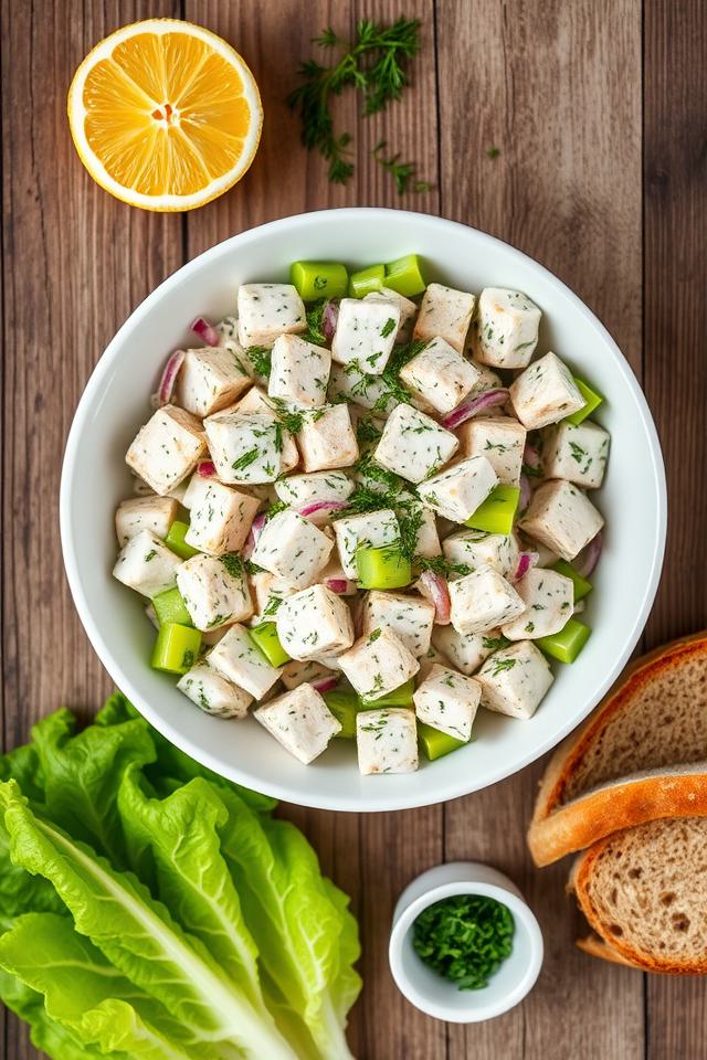 healthy protein packed lunch