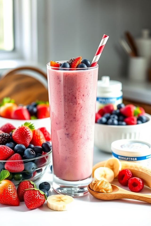 high protein fruit smoothies