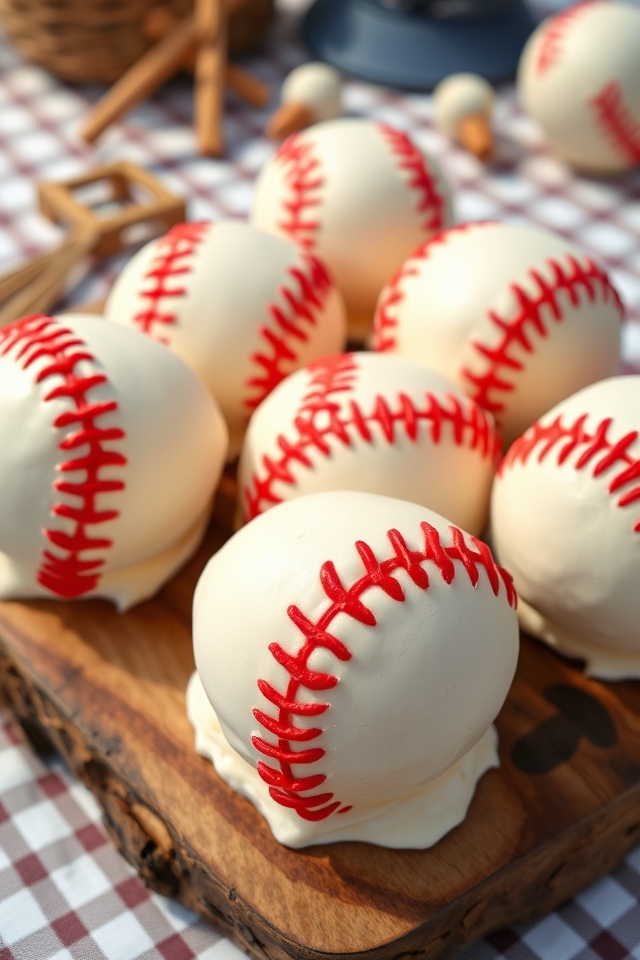 ice cream baseball treats