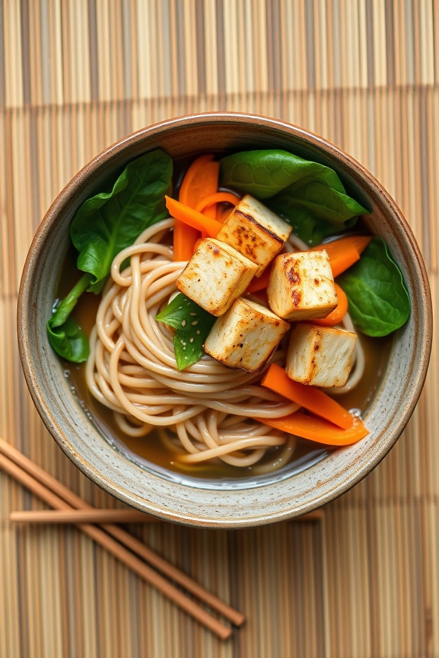 japanese buckwheat noodle soup