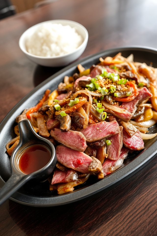 japanese griddled steak dish
