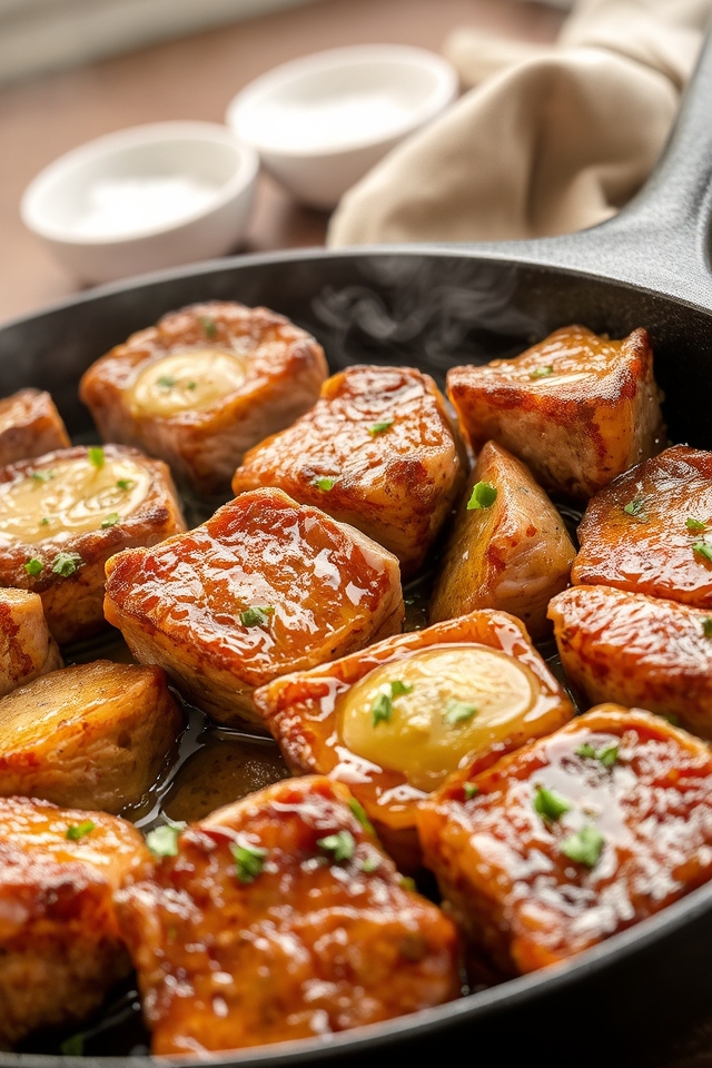 juicy garlic butter steak