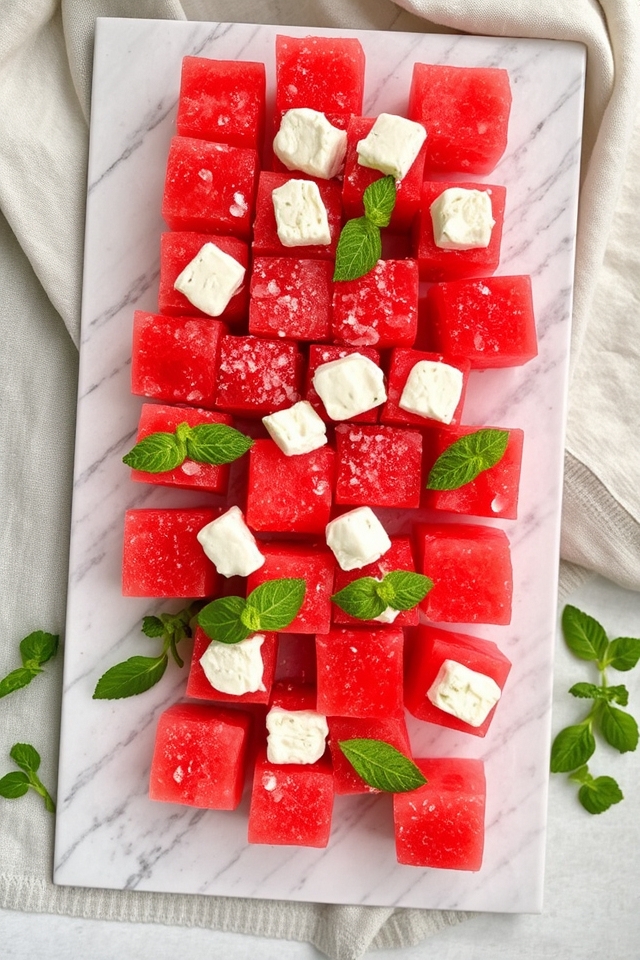 juicy salty mint cubes