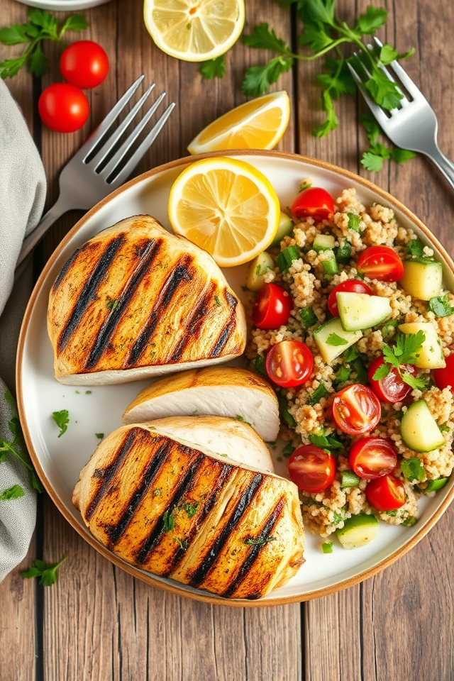 lemon herb chicken quinoa