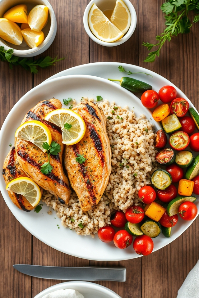 lemon herb chicken quinoa