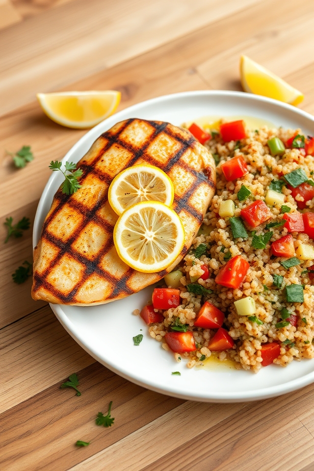 lemon herb chicken quinoa