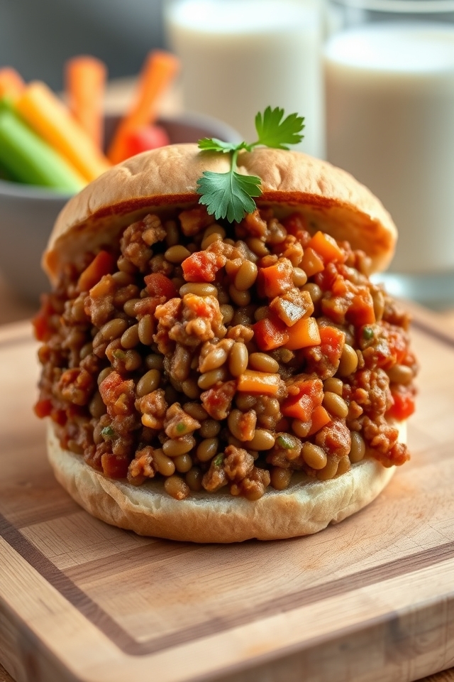 lentil based healthy sloppy joes
