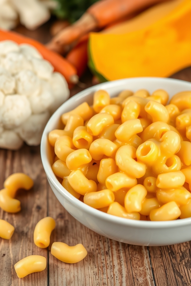 mac and cheese veggies