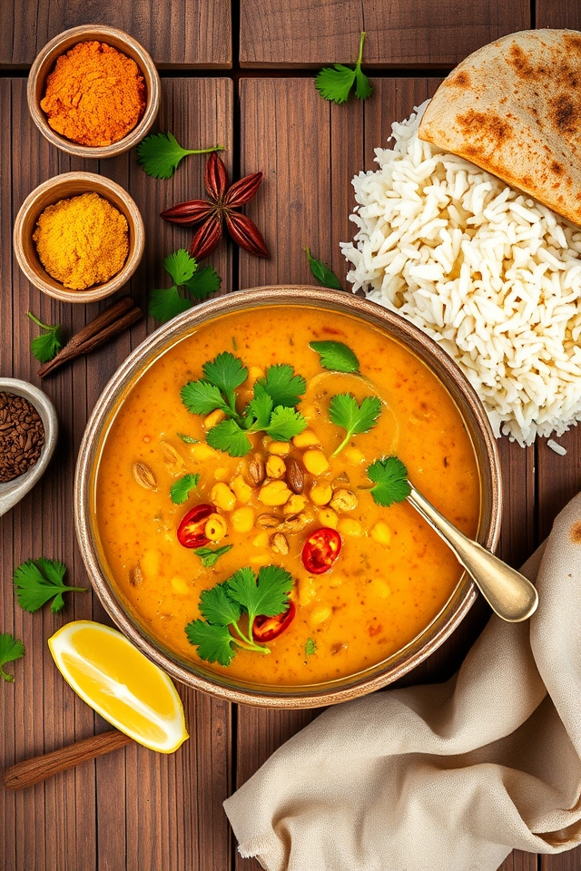 malaysian spiced lentil curry
