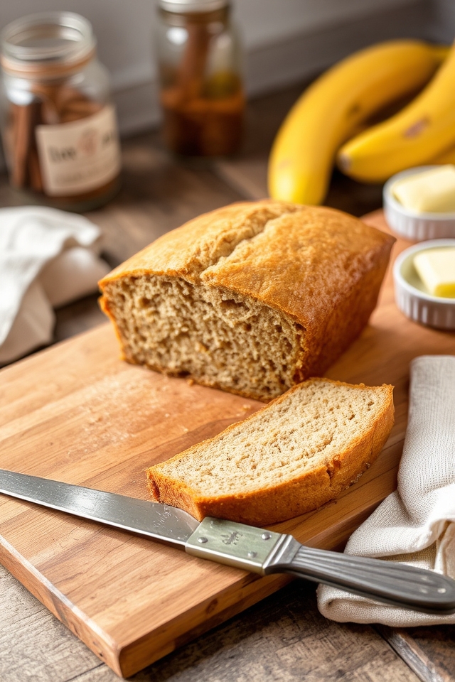 moist banana breakfast loaf