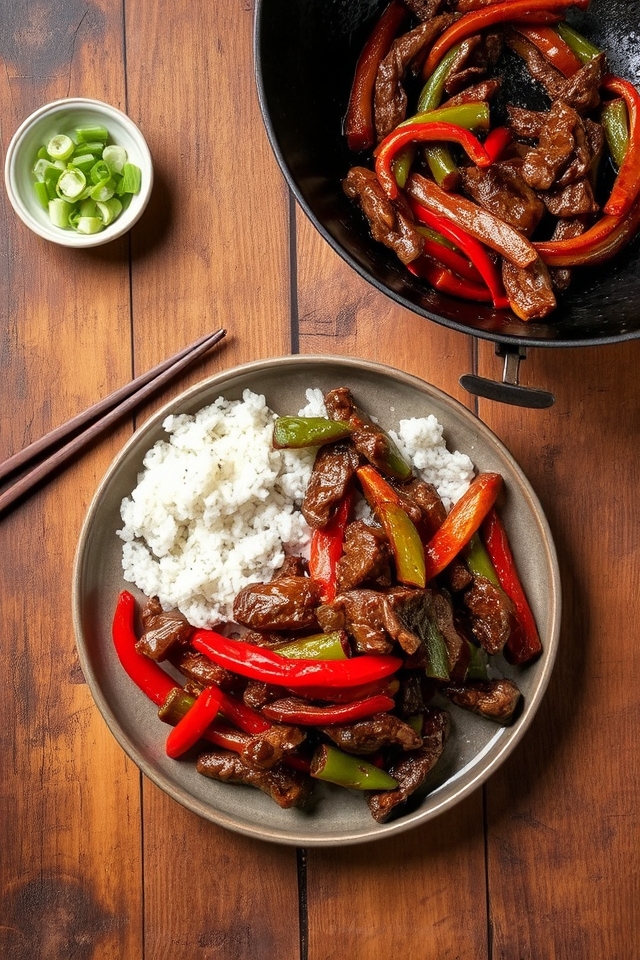 quick five ingredient beef stir fry