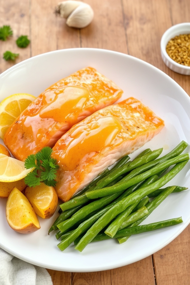 quick honey mustard salmon
