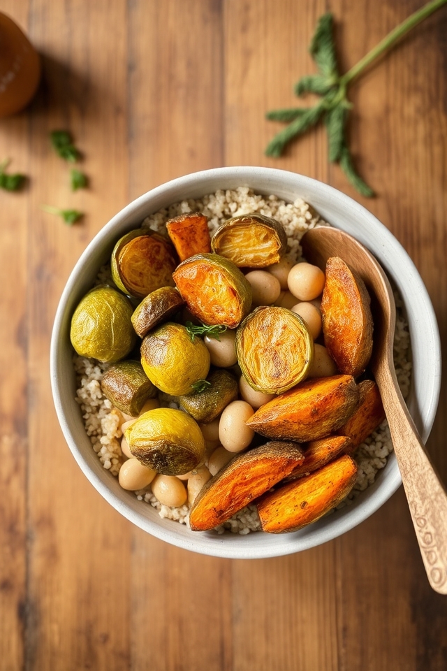 quinoa and roasted vegetables