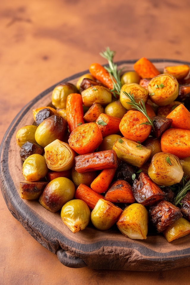 roasted vegetable medley dish
