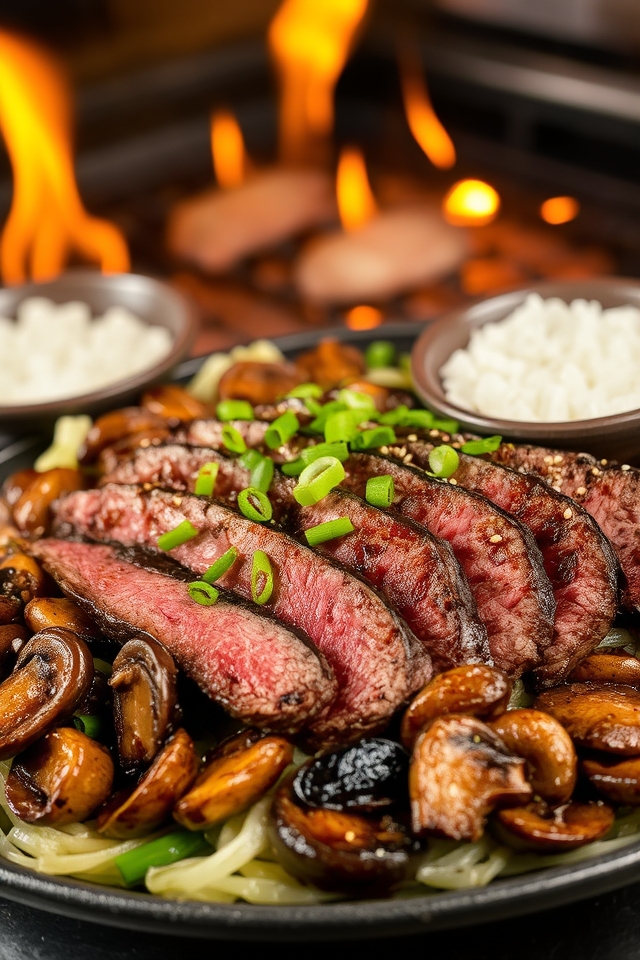 savory steak mushroom dish