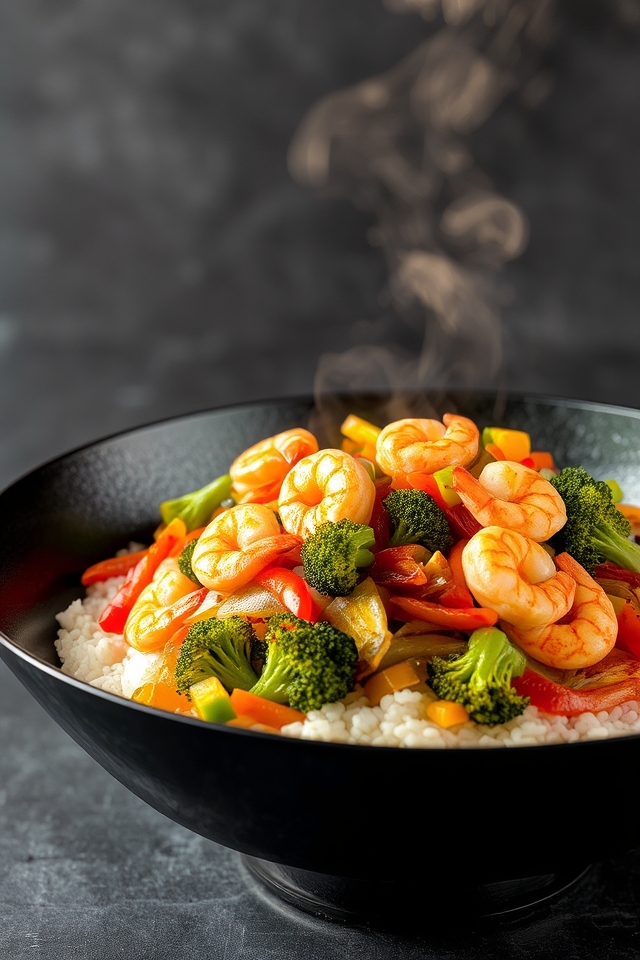 shrimp vegetable stir fry