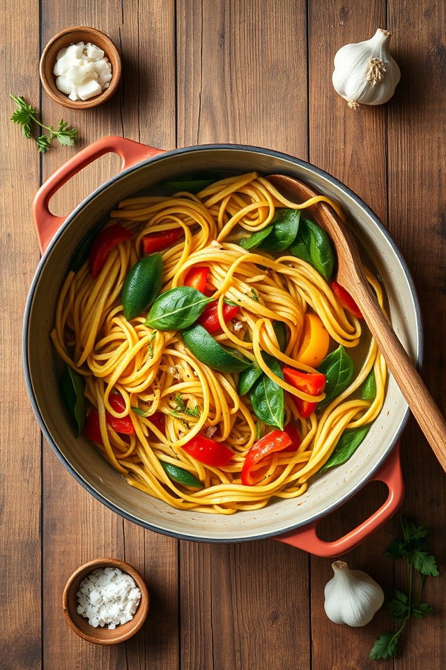 single pot vegetable pasta