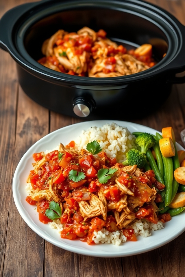 slow cooker salsa chicken