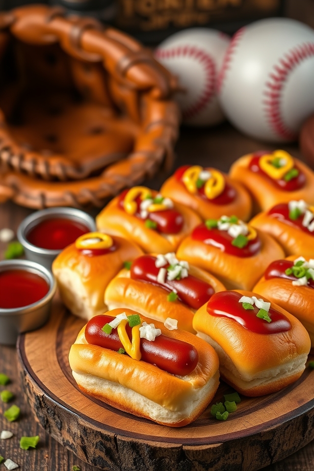 small sausage sandwich snacks
