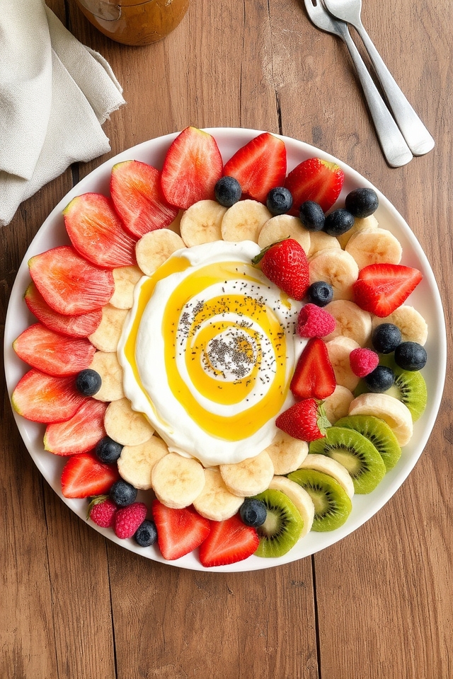 starfruit kiwi yogurt platter