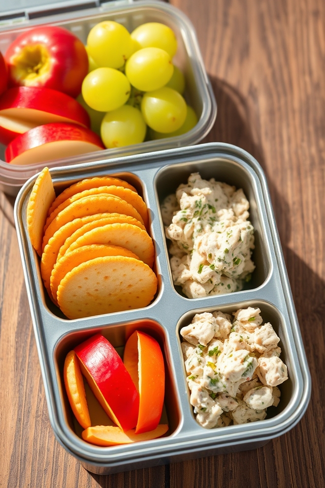 tuna salad fruit snack