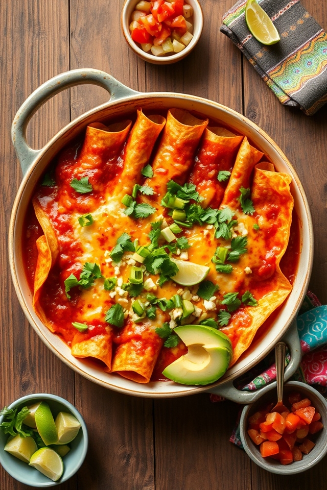 turkey black bean enchiladas