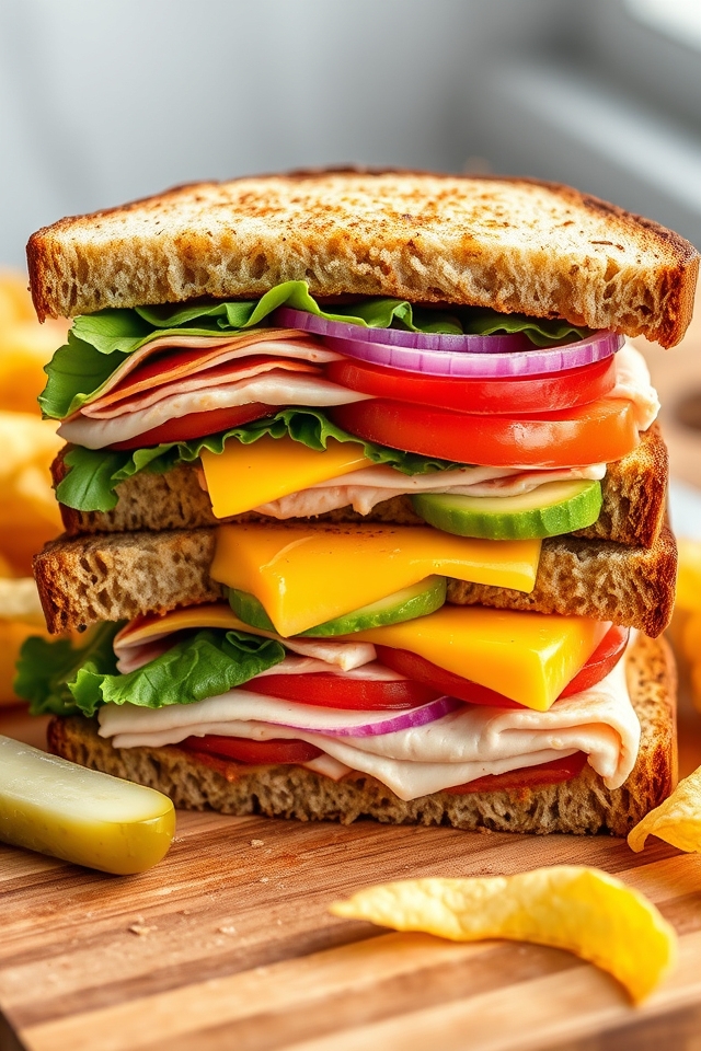 turkey cheese sandwich upgrade
