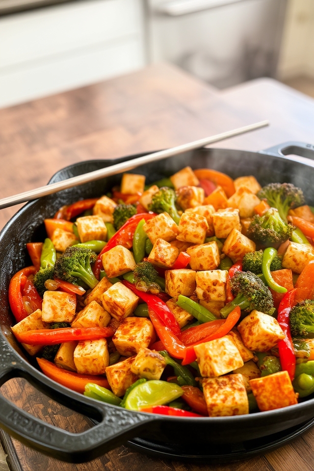 vegan hibachi tofu dish