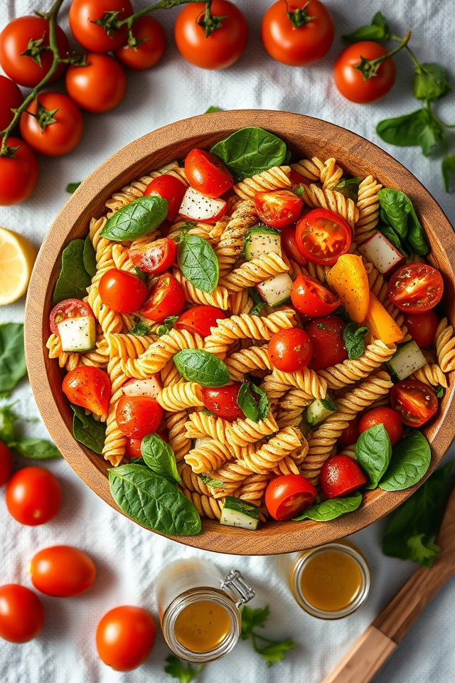 vegetable enriched pasta dish