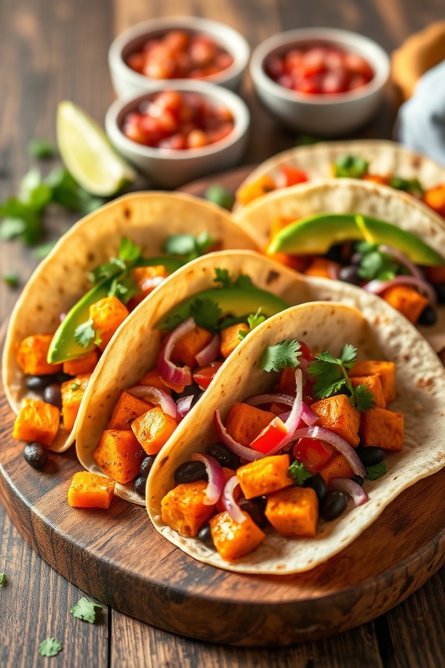 vegetarian mexican inspired taco filling