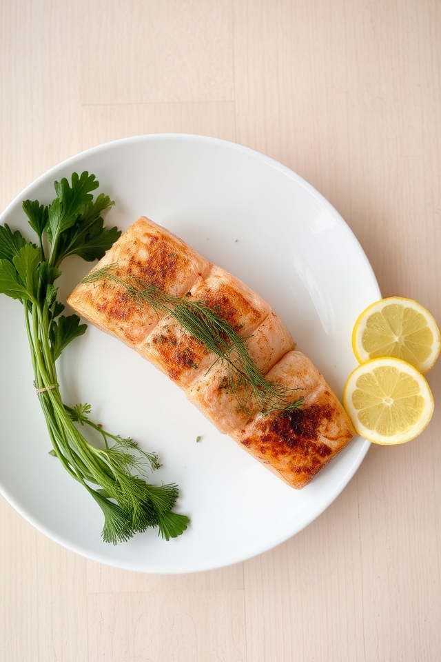 visually stunning salmon dish