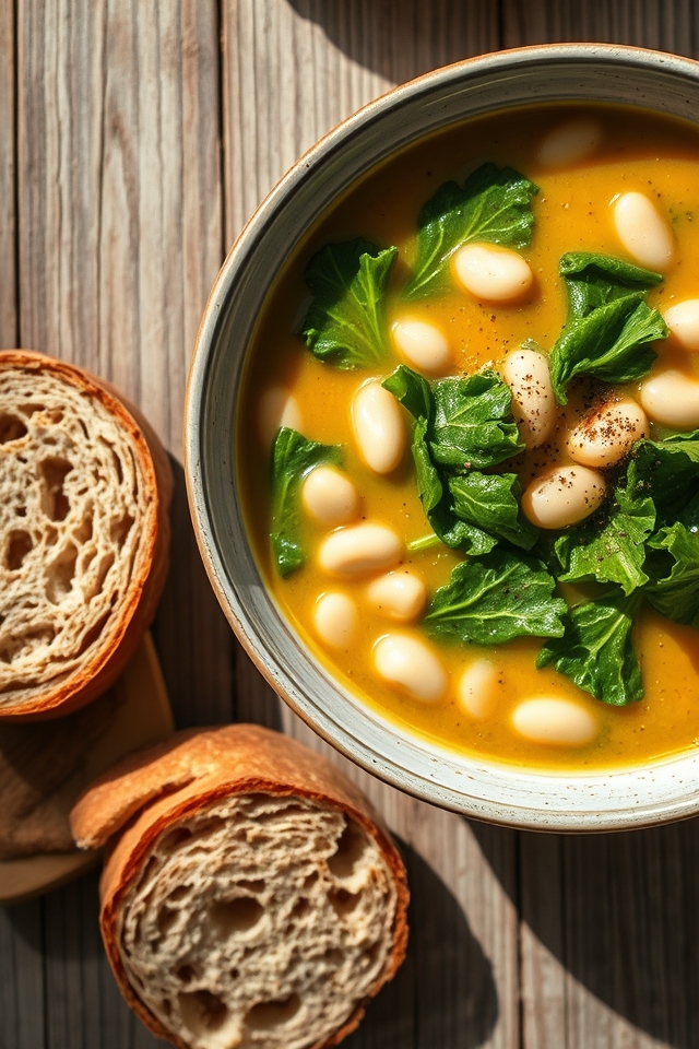 white bean kale soup
