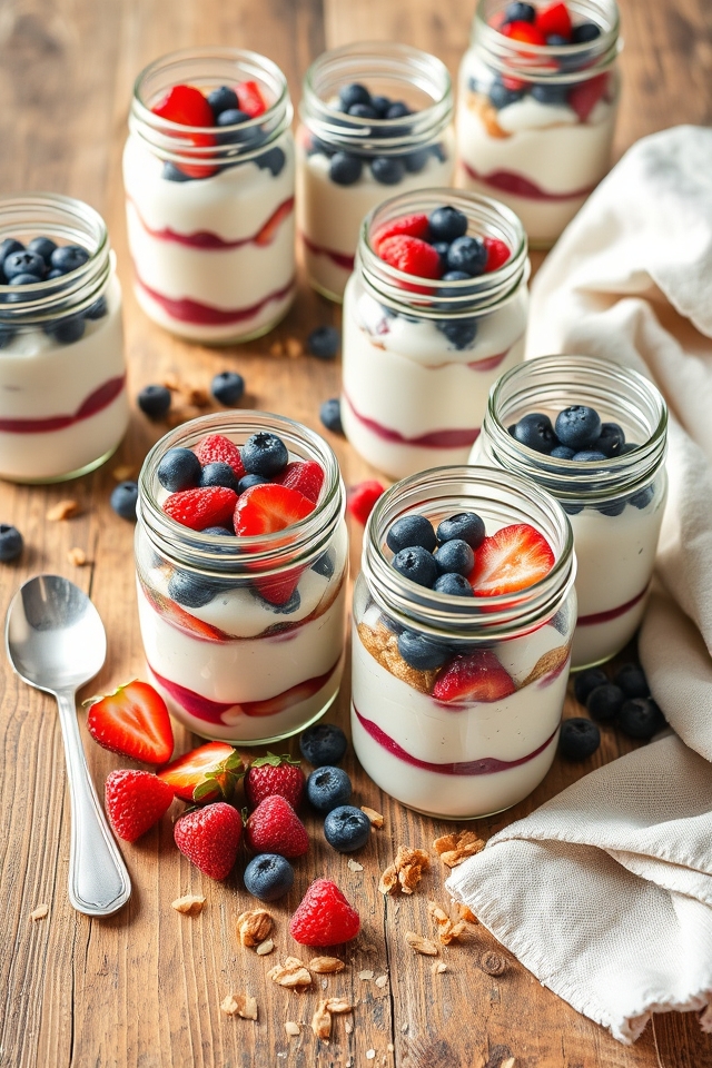 yogurt berries nuts parfait