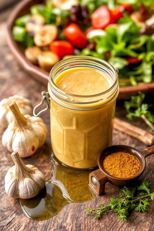 bold garlic mustard dressing