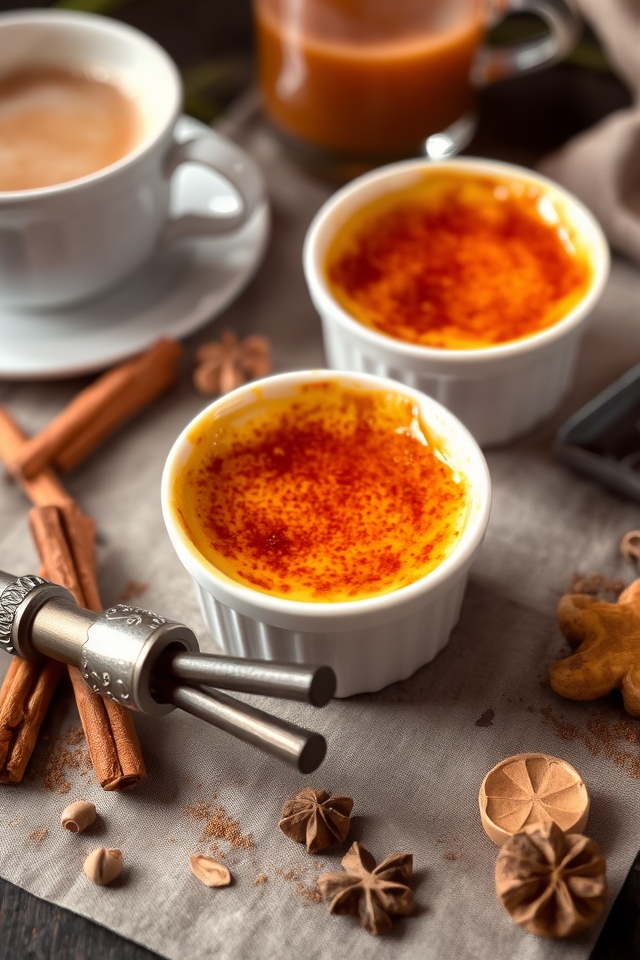 chai infused creamy custard dessert