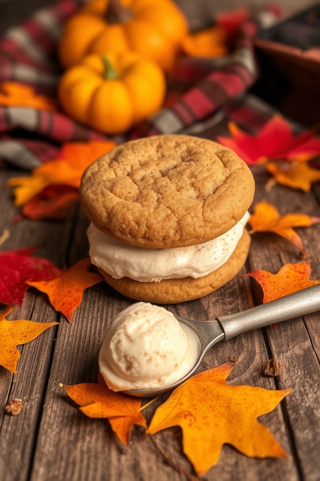 cozy autumn ice cream delight
