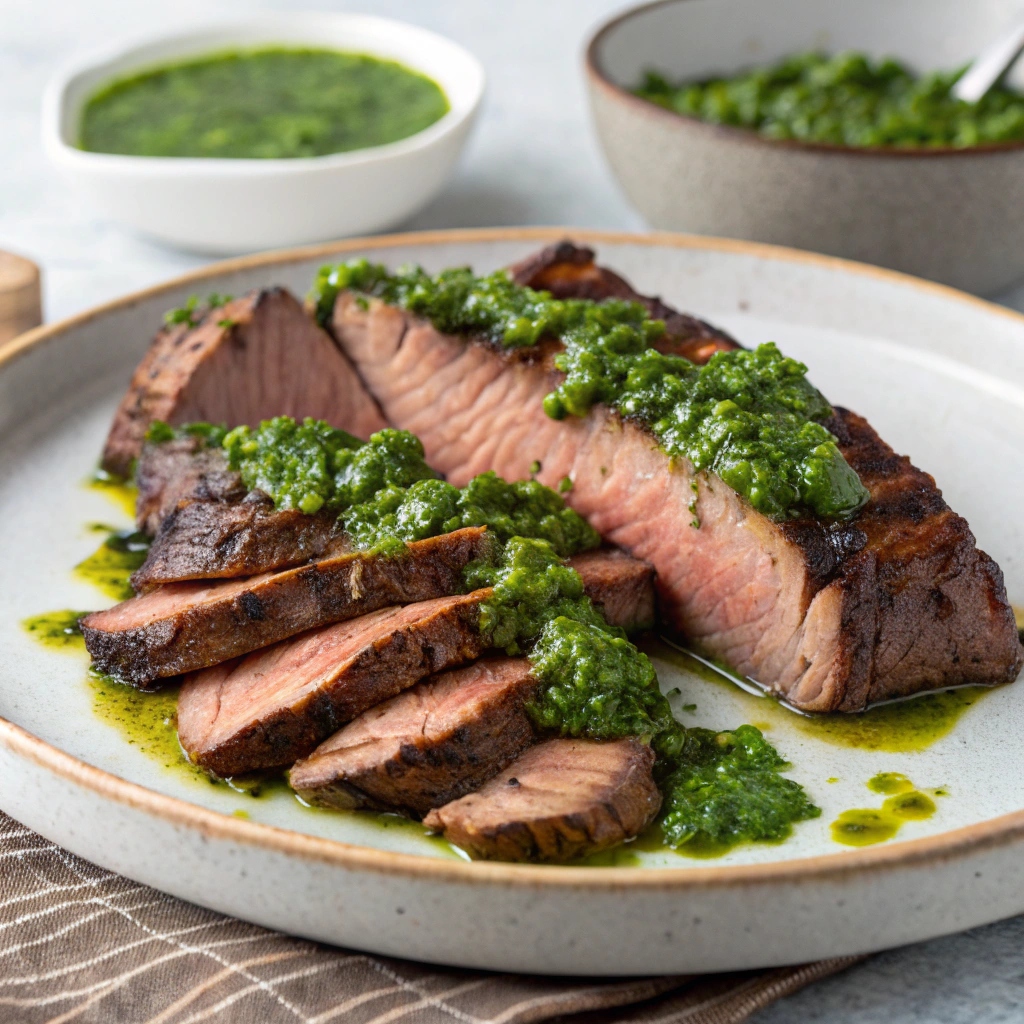 Grilled Brisket With Chimichurri Sauce Recipe