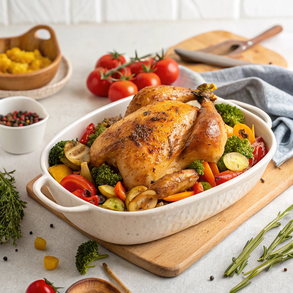 Baked Chicken and Vegetables