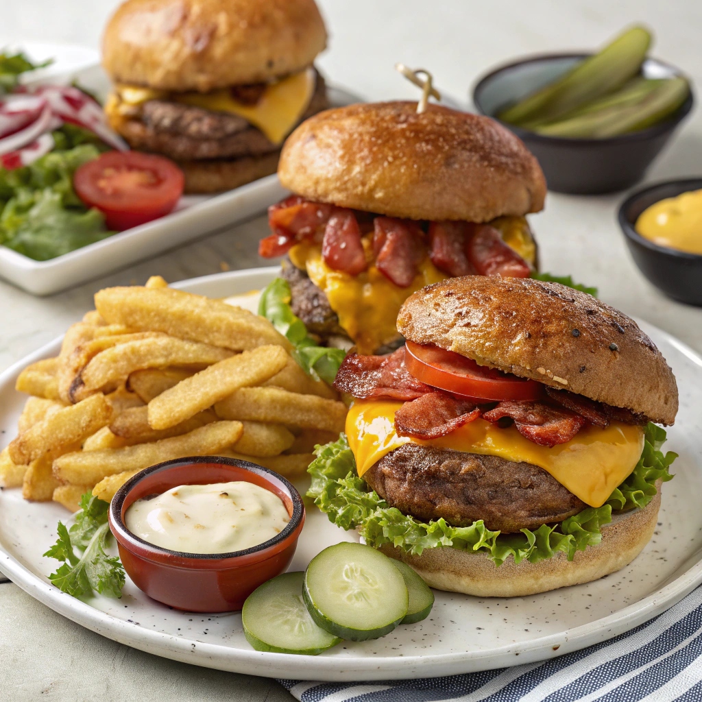Grilled Burgers and Sides