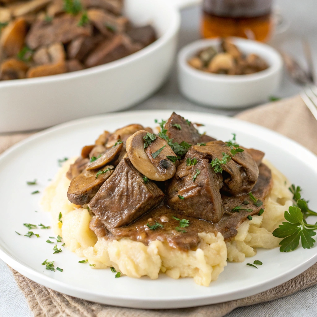 Brisket and Mushroom Stroganoff Recipe