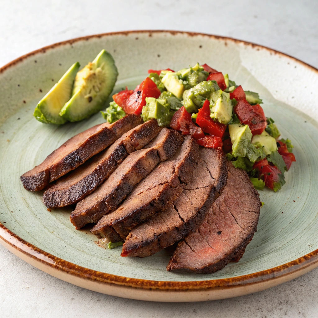 Mexican-Style Brisket With Avocado Salsa