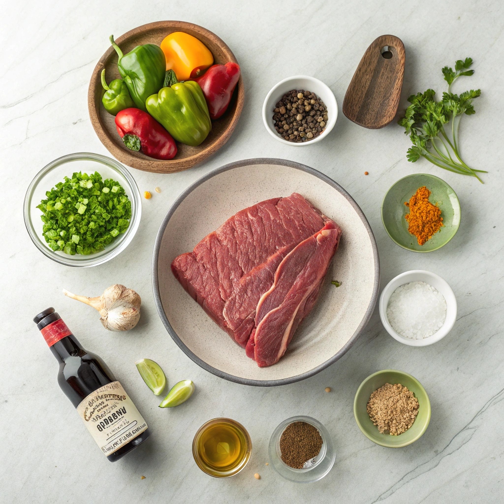 Ingredients For Jamaican Jerk Brisket With Caribbean Spices