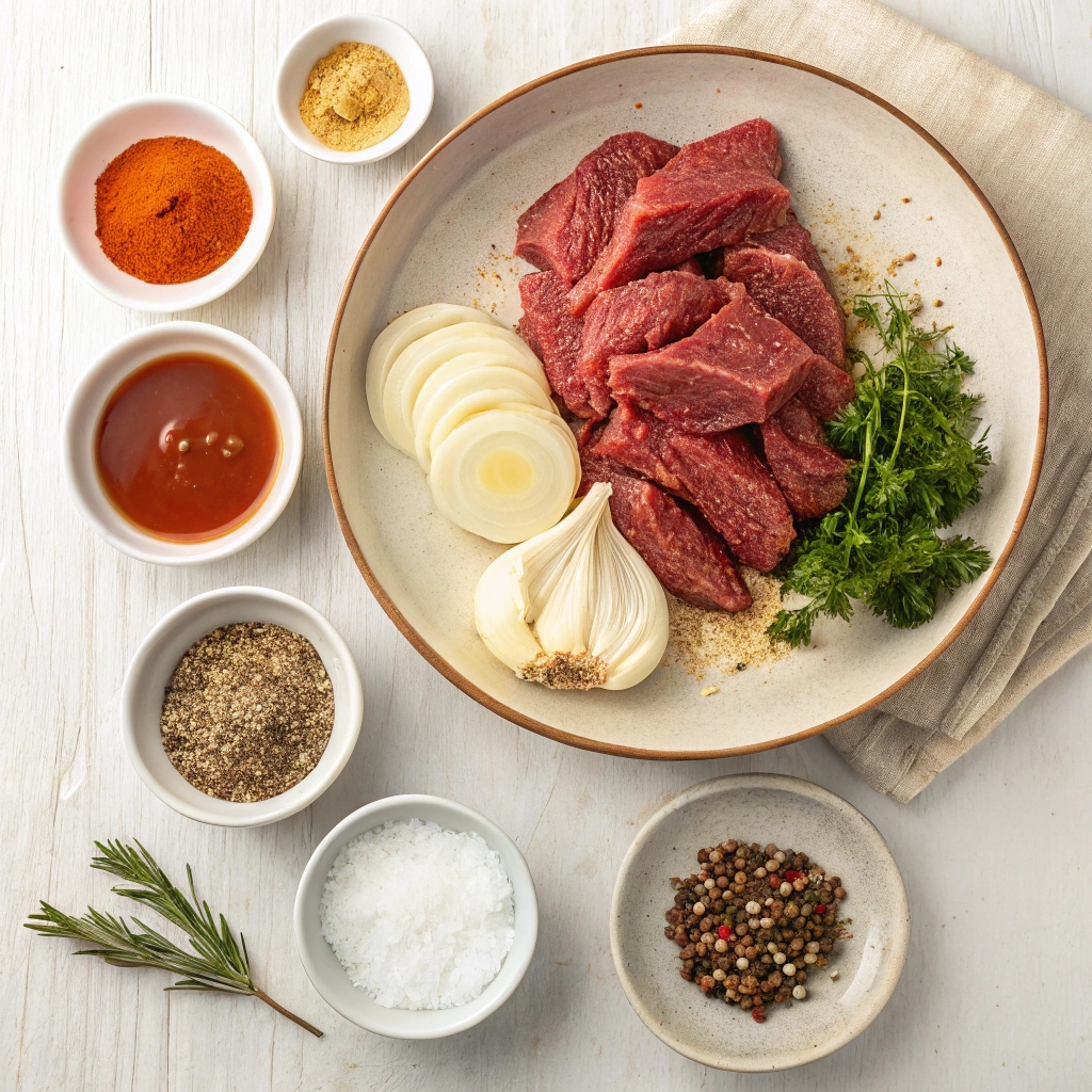 Ingredients For Southern-Style Brisket With Collard Greens